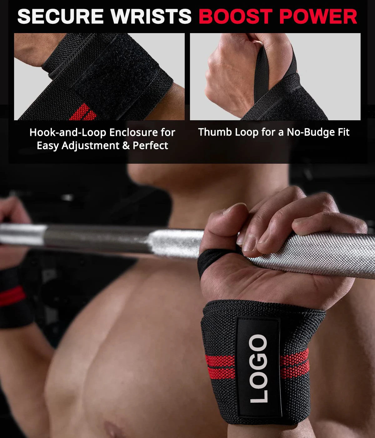 GripForge™ Pro Heavy-Duty Wrist Wraps