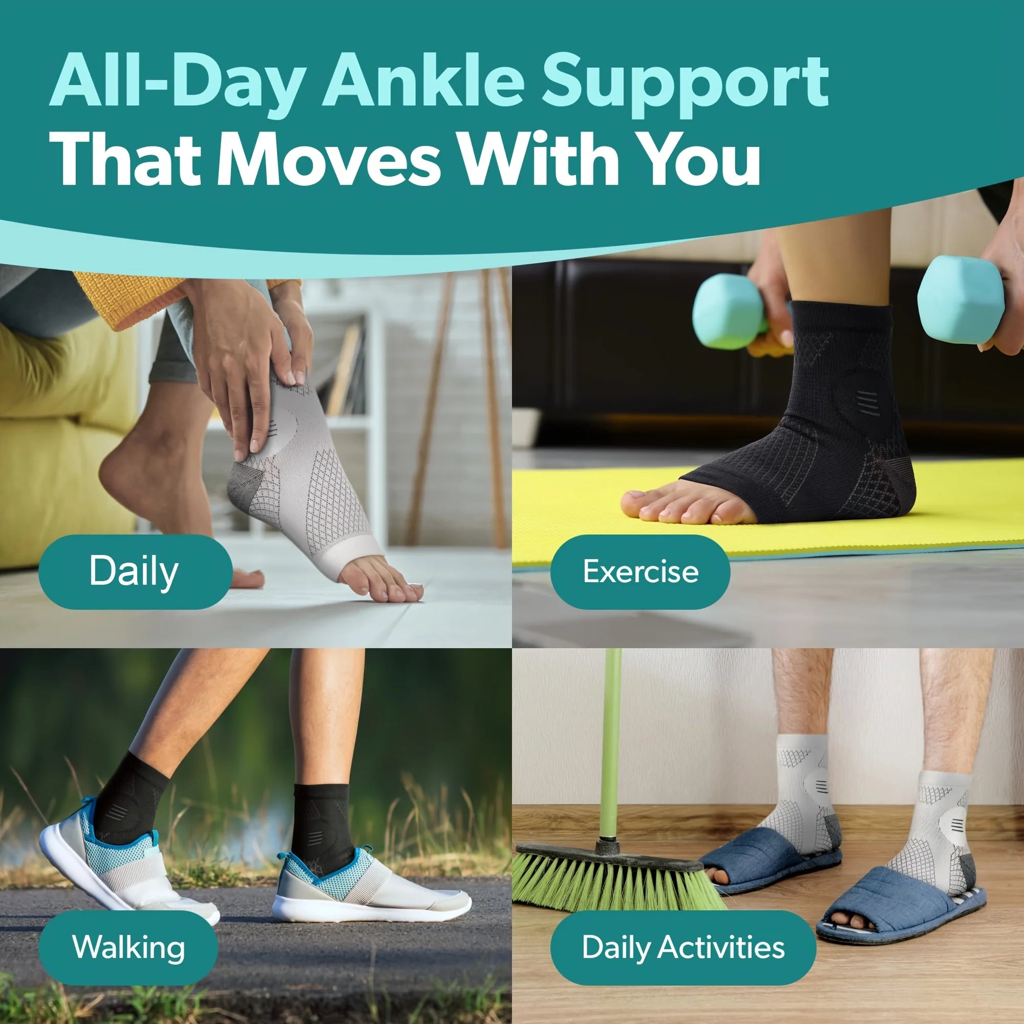 FlexSupport™ Compression Ankle Socks