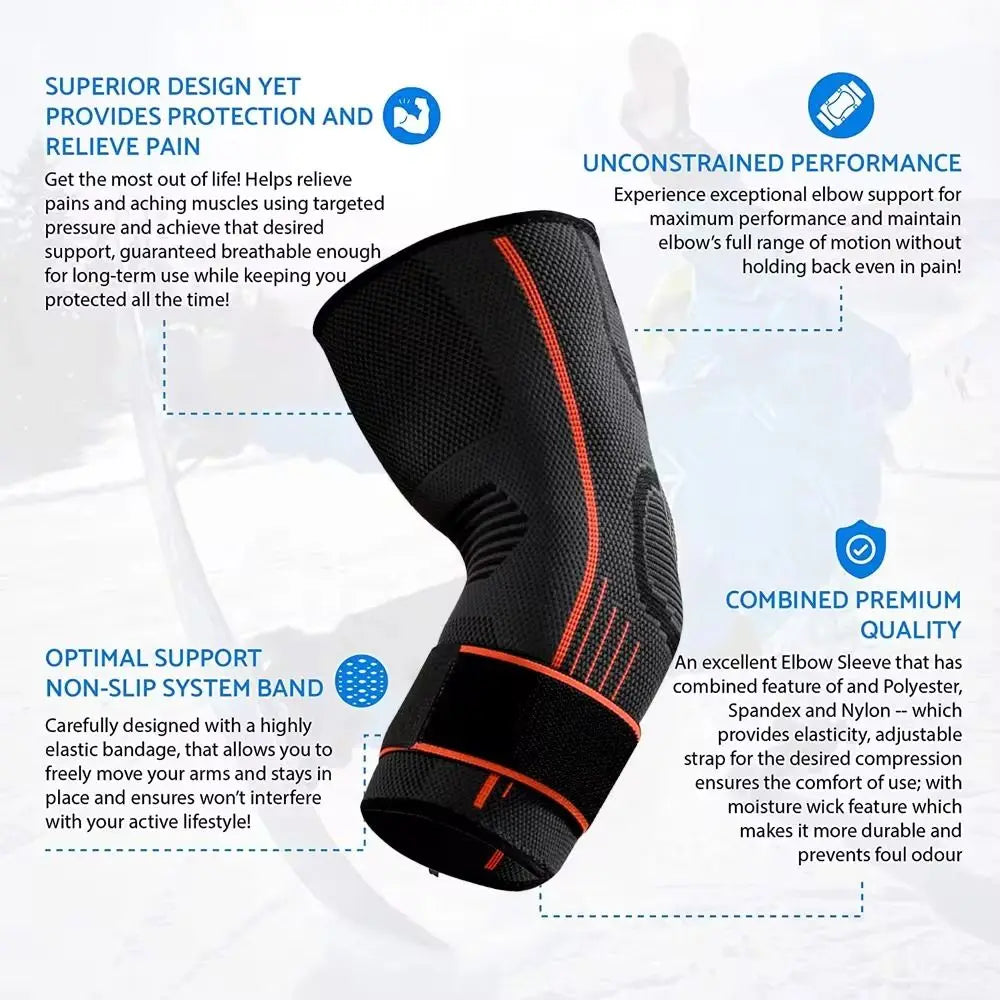 FlexElbow™ Elite Adjustable Compression Elbow Support